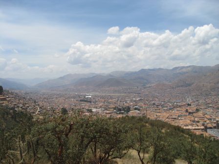 Saqsaywahman - Vue de Cuzco